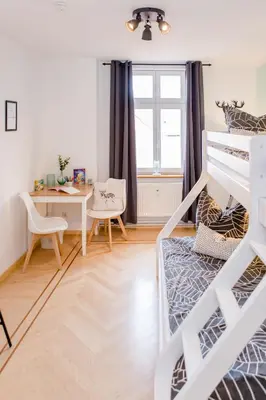 Ein Sitzbereich in der Unterkunft Ferienwohnung Wildfang