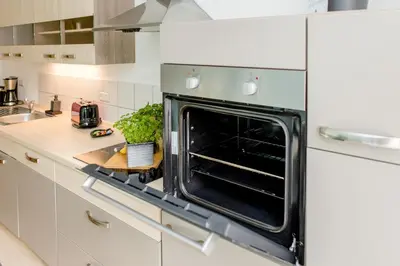 Küche/Küchenzeile in der Unterkunft Ferienwohnung Wildfang