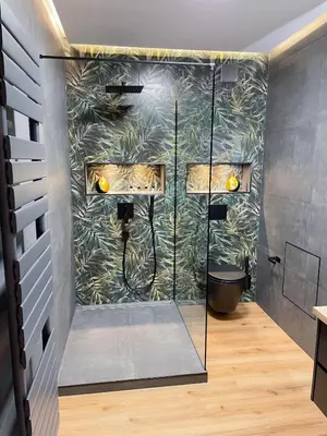 Ein Badezimmer in der Unterkunft Appartement am Mythenweg