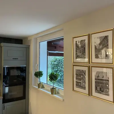 Küche/Küchenzeile in der Unterkunft Malis-Ferienhaus