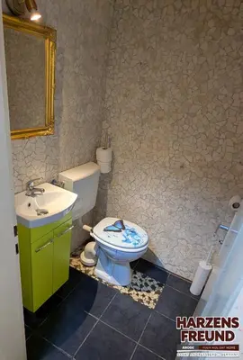 Ein Badezimmer in der Unterkunft Arode Kleiner Harzensfreund