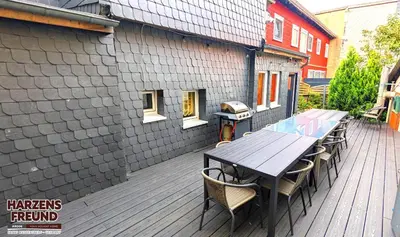 Das Gebäude in dem sich die Ferienwohnung befindet