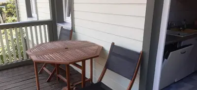 Ein Balkon oder eine Terrasse in der Unterkunft Ferienwohnung Wagner