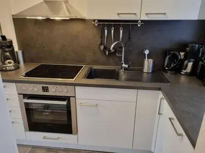 Küche/Küchenzeile in der Unterkunft Ferienwohnung Traumhaft