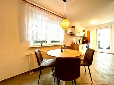 Küche/Küchenzeile in der Unterkunft Ferienwohnung Waldliebe
