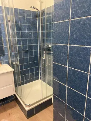 Ein Badezimmer in der Unterkunft Ferienwohnung Franzi