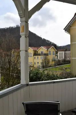 Ein allgemeiner Bergblick oder ein Berglick von der Ferienwohnung aus