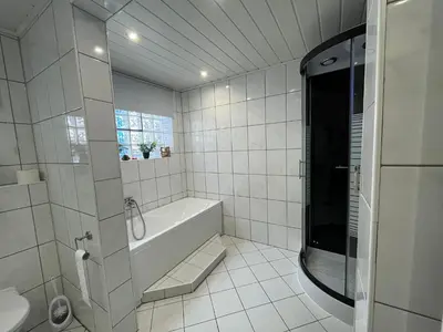 Ein Badezimmer in der Unterkunft Ferienwohnung Beckmann