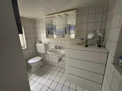 Ein Badezimmer in der Unterkunft Ferienwohnung Beckmann