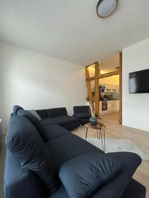 Ein Sitzbereich in der Unterkunft Altstadtliebe