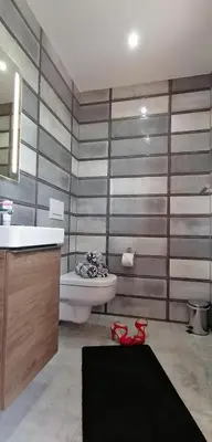Ein Badezimmer in der Unterkunft Premium-Plus-Ferienhaus Skadi I