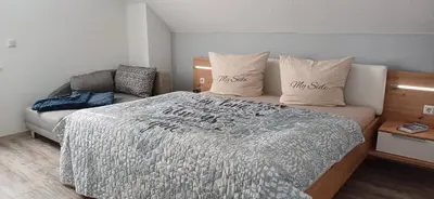 Ein Bett oder Betten in einem Zimmer der Unterkunft Premiumferienhaus Prana