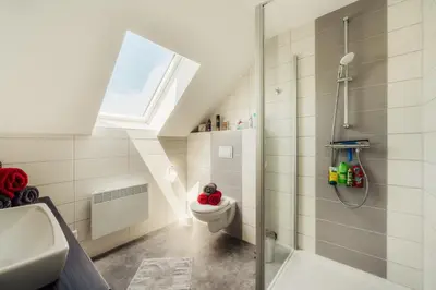 Ein Badezimmer in der Unterkunft Ferienhaus Arisa III