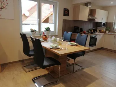 Küche/Küchenzeile in der Unterkunft Ferienhaus Helene