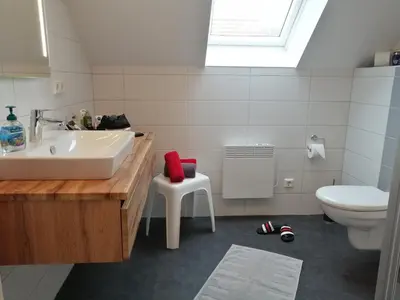 Ein Badezimmer in der Unterkunft Ferienhaus Helene