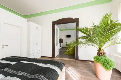 Ein Bett oder Betten in einem Zimmer der Unterkunft Ferienwohnung König
