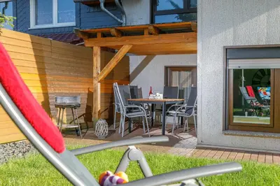 Ein Garten an der Unterkunft Ferienhaus Andrea