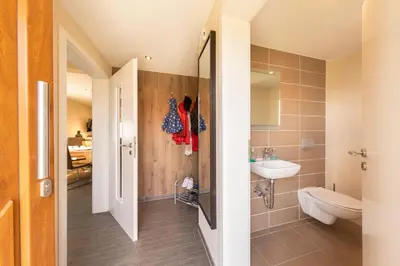 Ein Badezimmer in der Unterkunft Ferienhaus Asgard