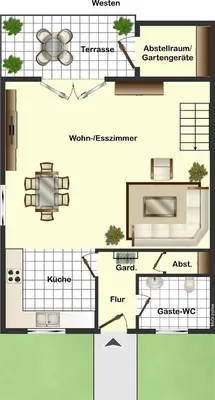 Grundriss der Unterkunft Ferienhaus Ostara