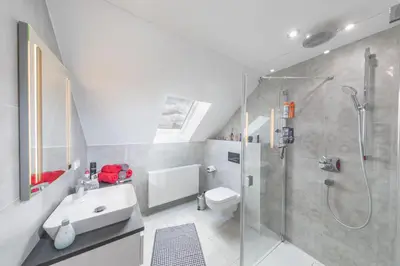Ein Badezimmer in der Unterkunft Premiumferienhaus Lanai