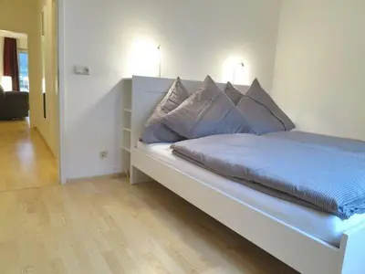 Ein Bett oder Betten in einem Zimmer der Unterkunft Ferienwohnung am Wurmberg 3