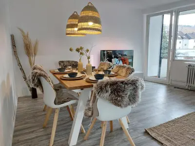 TV/Unterhaltungsangebot in der Unterkunft Ferienwohnung Schloepe god