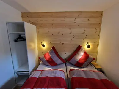 Ein Bett oder Betten in einem Zimmer der Unterkunft gemütliche moderne Ferienwohnung inkl. WLAN in St Andreasberg/Braunlange