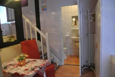 Ein Badezimmer in der Unterkunft Ferienwohnungen Treseburg 