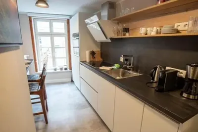 Küche/Küchenzeile in der Unterkunft Lange Gasse 4 - Hochparterre