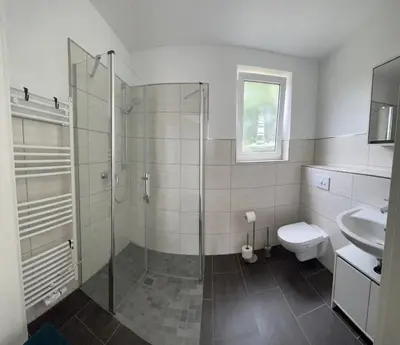 Ein Badezimmer in der Unterkunft Ferienwohnung Schmidt