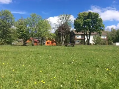 Ein Garten an der Unterkunft Ferienwohnung Harzblick 4