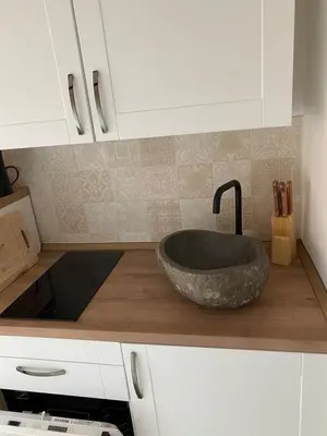 Küche/Küchenzeile in der Unterkunft Ferienhaus Harztörchen