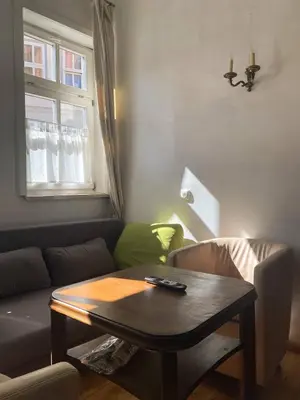 Ein Sitzbereich in der Unterkunft Haus Anastasia