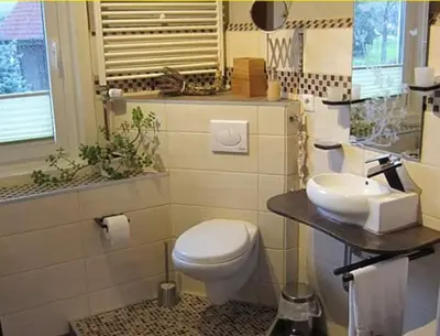 Ein Badezimmer in der Unterkunft Ferienwohnung Laura