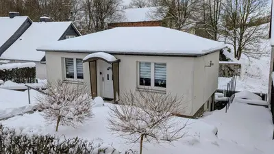 Ferienhaus am Schloßpark im Winter