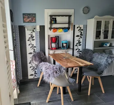 Küche/Küchenzeile in der Unterkunft Ferienwohnung Leon
