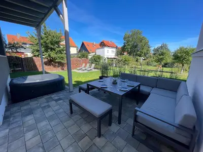 Ein Balkon oder eine Terrasse in der Unterkunft Stilapartment Oasis 1 #Whirlpool saisonal