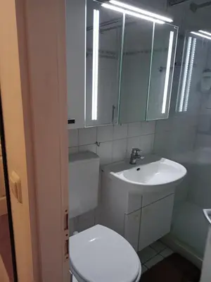 Ein Badezimmer in der Unterkunft Wohnung 416, Am Kurpark 3, 38700 Braunlage