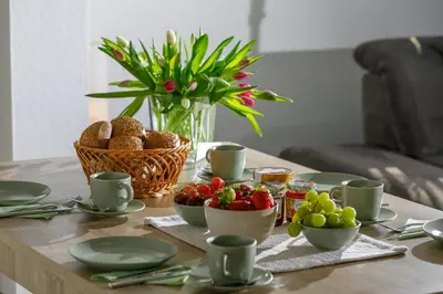 Essen in der Ferienwohnung oder in der Nähe