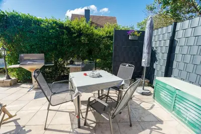 Ein Patio oder anderer Außenbereich in der Unterkunft Ferienhaus Geiserich
