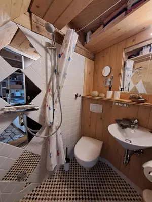 Ein Badezimmer in der Unterkunft Köbbelshof