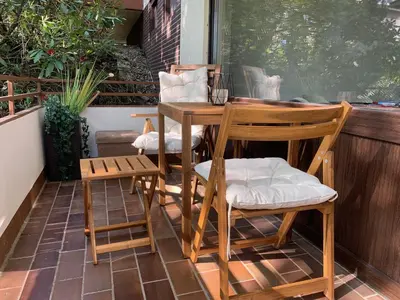Ein Sitzbereich in der Unterkunft Liebevolles Appartement-Erholung pur in Bad Sachsa