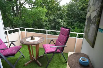 Ein Balkon oder eine Terrasse in der Unterkunft Ferienwohnung Doretta