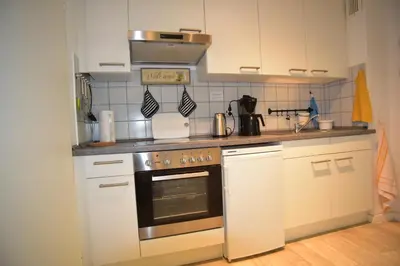 Küche/Küchenzeile in der Unterkunft Ferienwohnung Doretta