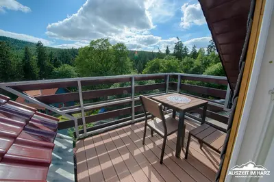 Ein Balkon oder eine Terrasse in der Unterkunft Auszeit im Harz - Haus 2 Wohnung 5
