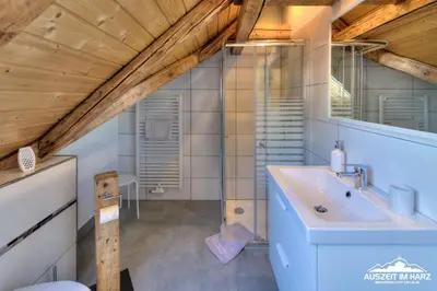 Ein Badezimmer in der Unterkunft Auszeit im Harz - Haus 2 Wohnung 5