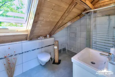 Ein Badezimmer in der Unterkunft Auszeit im Harz - Haus 2 Wohnung 5