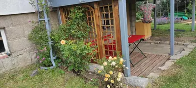Ein Garten an der Unterkunft Ferienhaus Markgraf