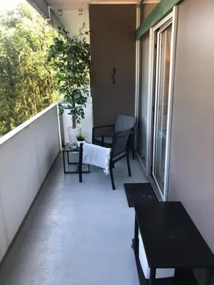 Ein Balkon oder eine Terrasse in der Unterkunft Ferienwohnung Paula