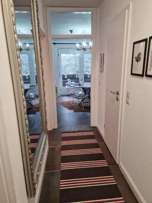 Ein Sitzbereich in der Unterkunft Manjana`s Waldblick